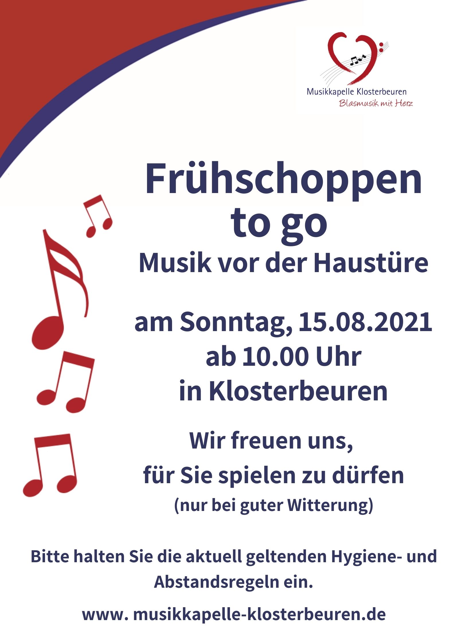 Plakat Frühschoppen to go