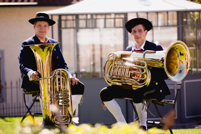 Tuben der Musikkapelle Klosterbeuren